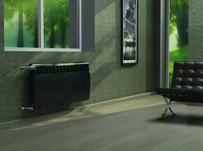 Биметаллический радиатор отопления Royal Thermo BiLiner 500 6 секций Noir Sable