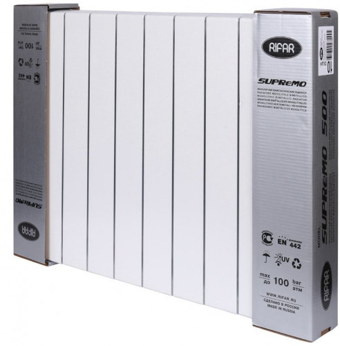 Радиатор биметаллический Rifar SUPReMO 500x4