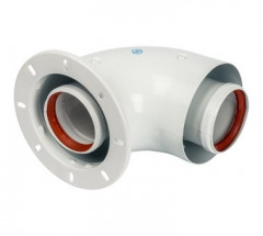 Адаптер коаксиальный STOUT для котла 90° D60/100