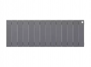 Биметаллический радиатор отопления Royal Thermo PianoForte 300 14 секций Silver Satin
