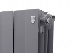 Биметаллический радиатор отопления Royal Thermo PianoForte 300 16 секций Silver Satin