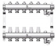 Коллектор для отопления Wester 1"-3/4 в сборе на 5 выходов с 2 заглушками