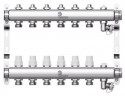 Коллектор для отопления Wester 1"-3/4 в сборе на 6 выходов с 2 заглушками
