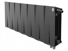 Биметаллический радиатор отопления Royal Thermo PianoForte 300 14 секций Noir Sable VDR