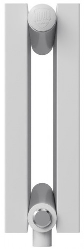 Стальной трубчатый радиатор 2-колончатый Royal Thermo Shift Q30 VC2030 - 14 секц. RAL9016, нижнее 1/2