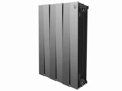 Биметаллический радиатор отопления Royal Thermo PianoForte 500 2 секции Silver Satin