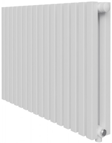 Стальной трубчатый радиатор 2-колончатый Royal Thermo Shift Q30 VC2050 - 16 секц. RAL9016, нижнее 1/2