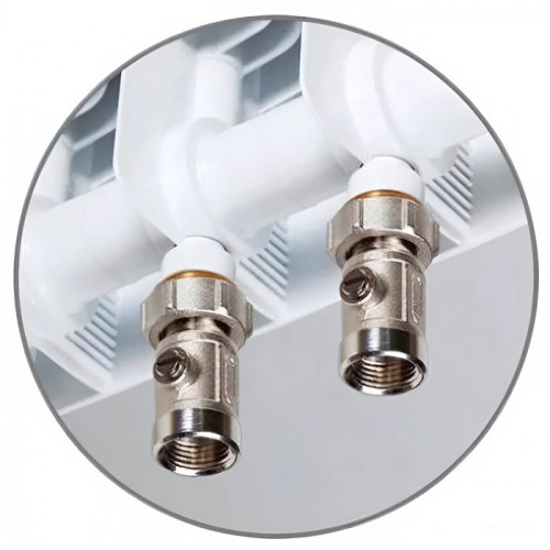 Биметаллический радиатор Rifar SUPReMO 350 х 8 секц НП прав (VR)