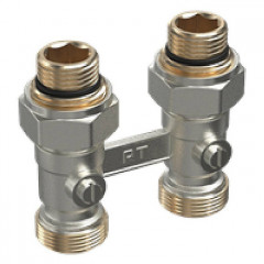 Узел нижнего подключения Royal Thermo прямой 1/2"х3/4" EK (никель)