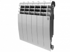 Биметаллический радиатор отопления Royal Thermo BiLiner 350 6 секций Silver Satin